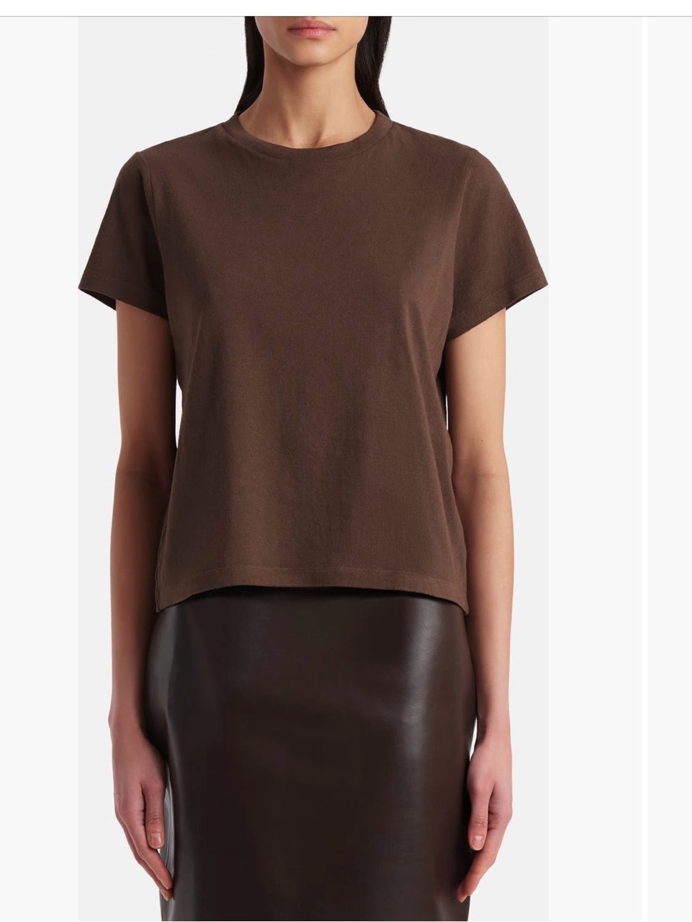 Nili Lotan Brady cotton Crewneck Short Sleeve Tee